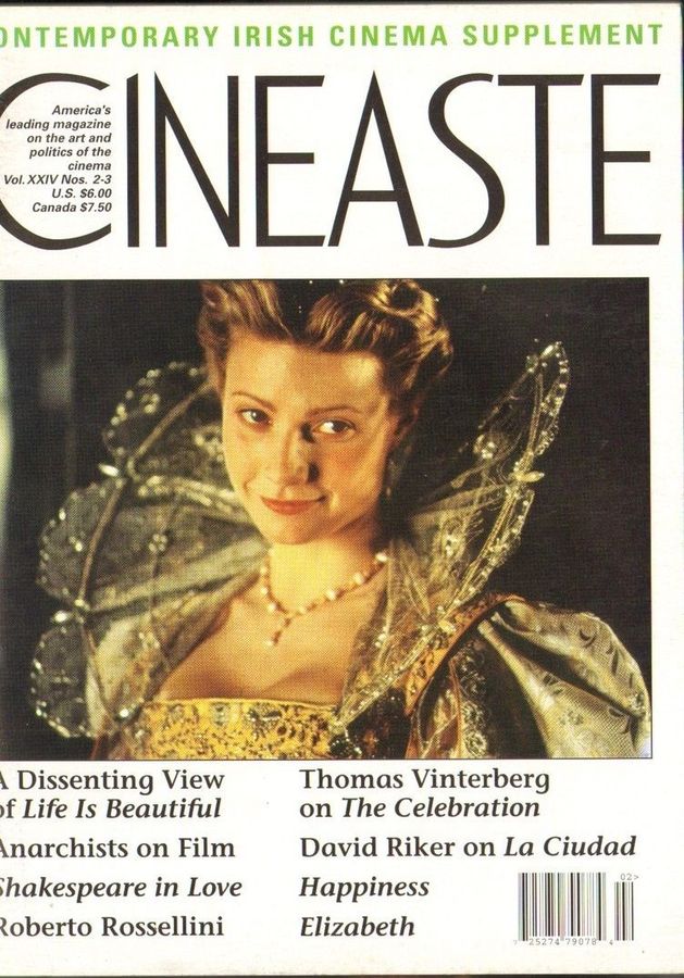 CINEASTE magazine side cover Issue 90 Vol 24 #2/3 May 1999