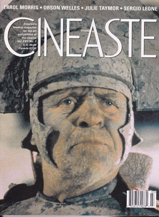 CINEASTE magazine side cover Issue 94 Vol 25 #3 July 2000