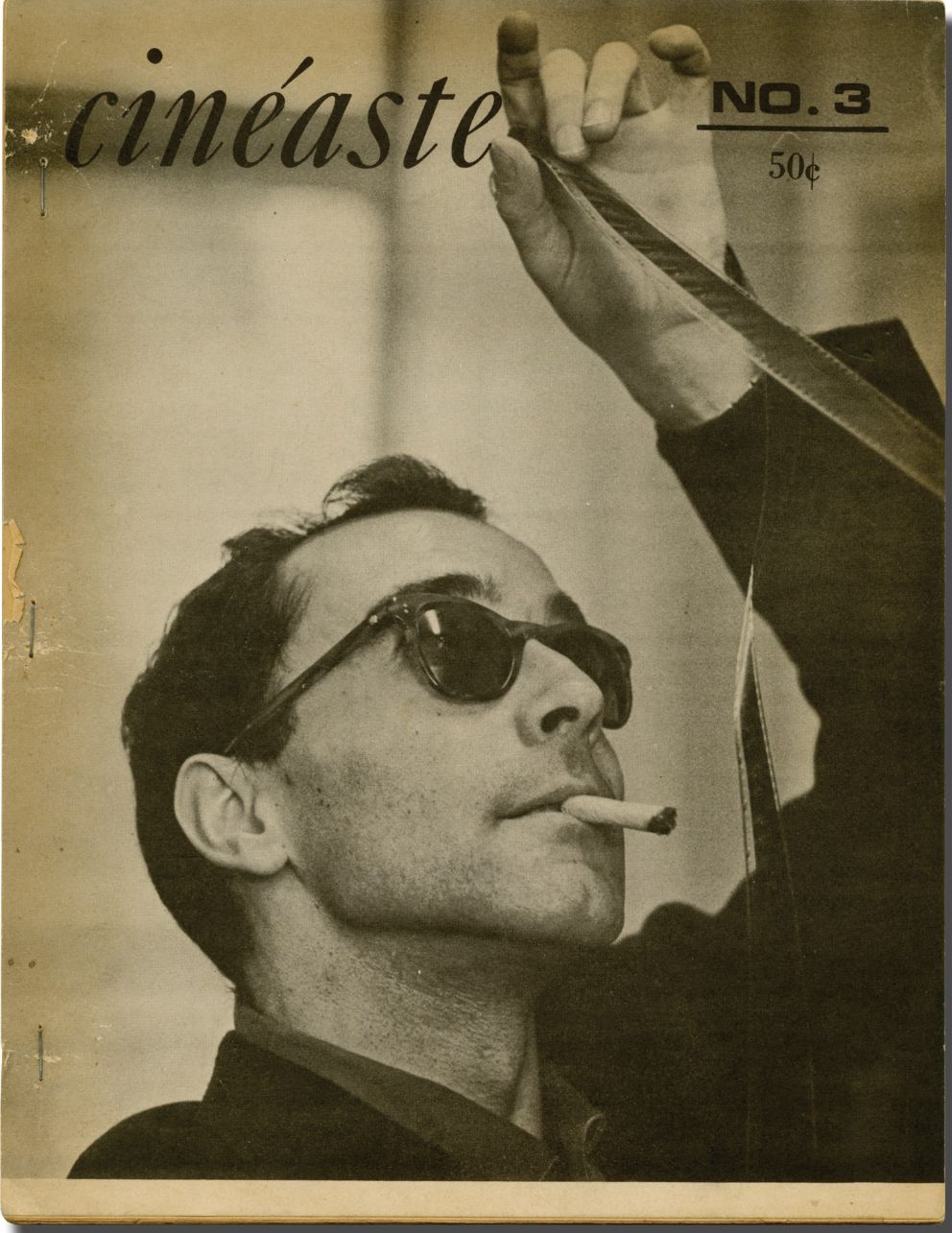 CINEASTE magazine side cover Issue 3  Vol 1 No  3  December 1967