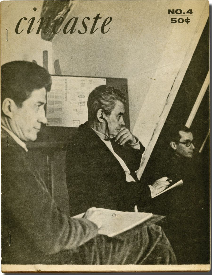 CINEASTE magazine side cover Issue 4  Vol 2 No  1  June 1968