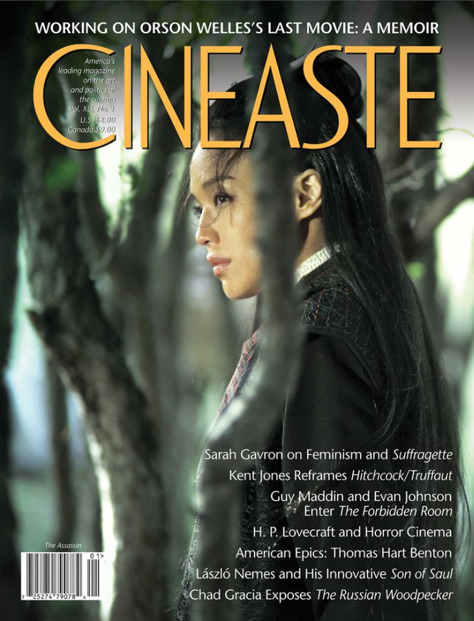CINEASTE magazine side cover Winter 2015