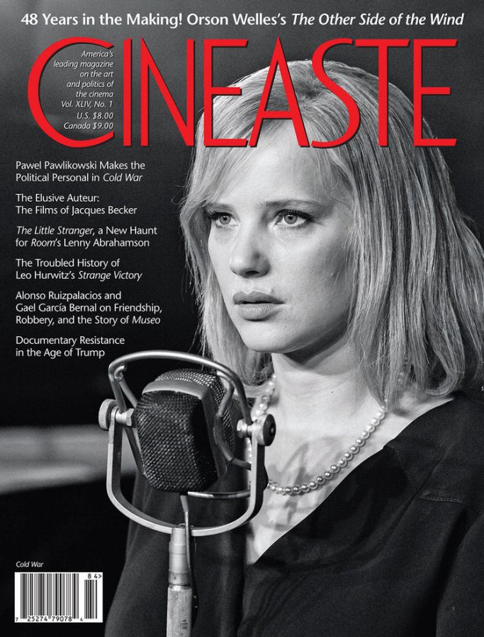 CINEASTE magazine side cover Winter 2018