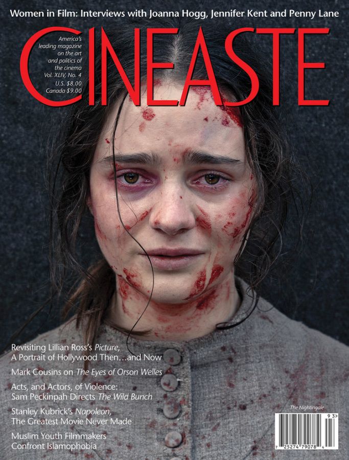 CINEASTE magazine side cover Fall 2019
