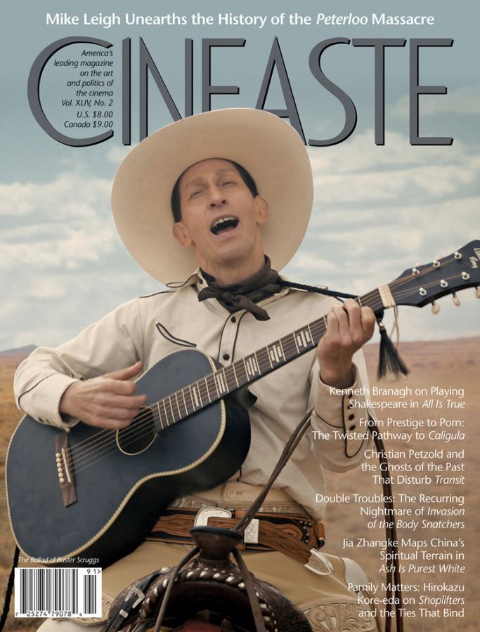 CINEASTE magazine side cover Spring 2019