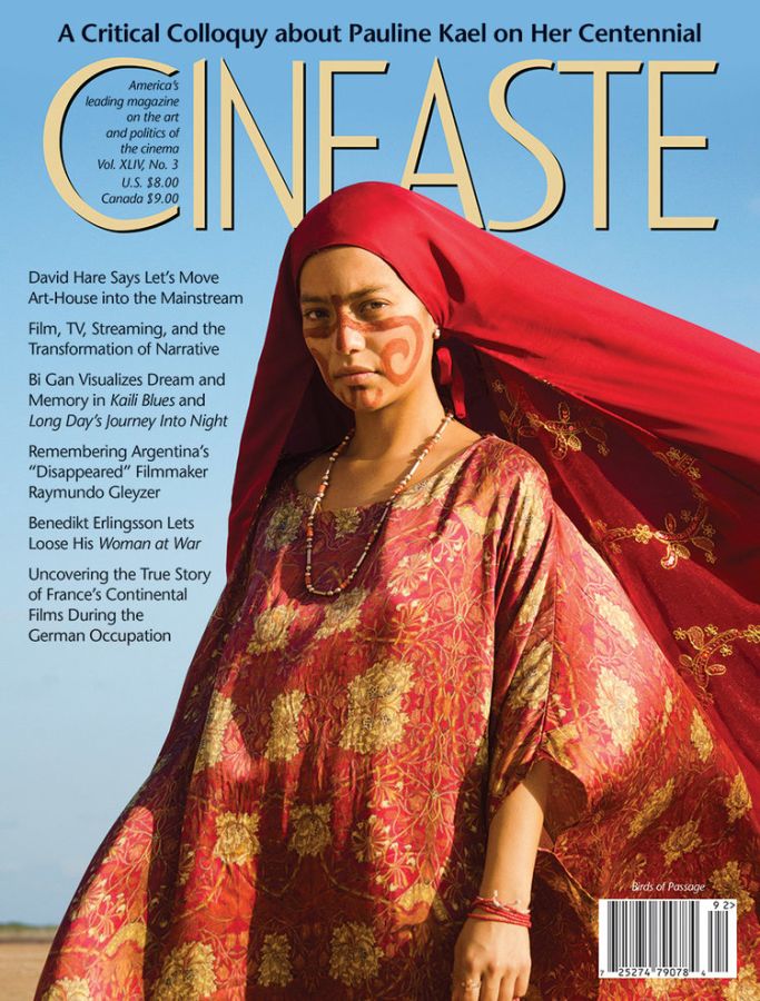 CINEASTE magazine side cover Summer 2019