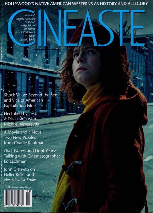 CINEASTE magazine side cover  Vol 46 No  1 Winter 2020