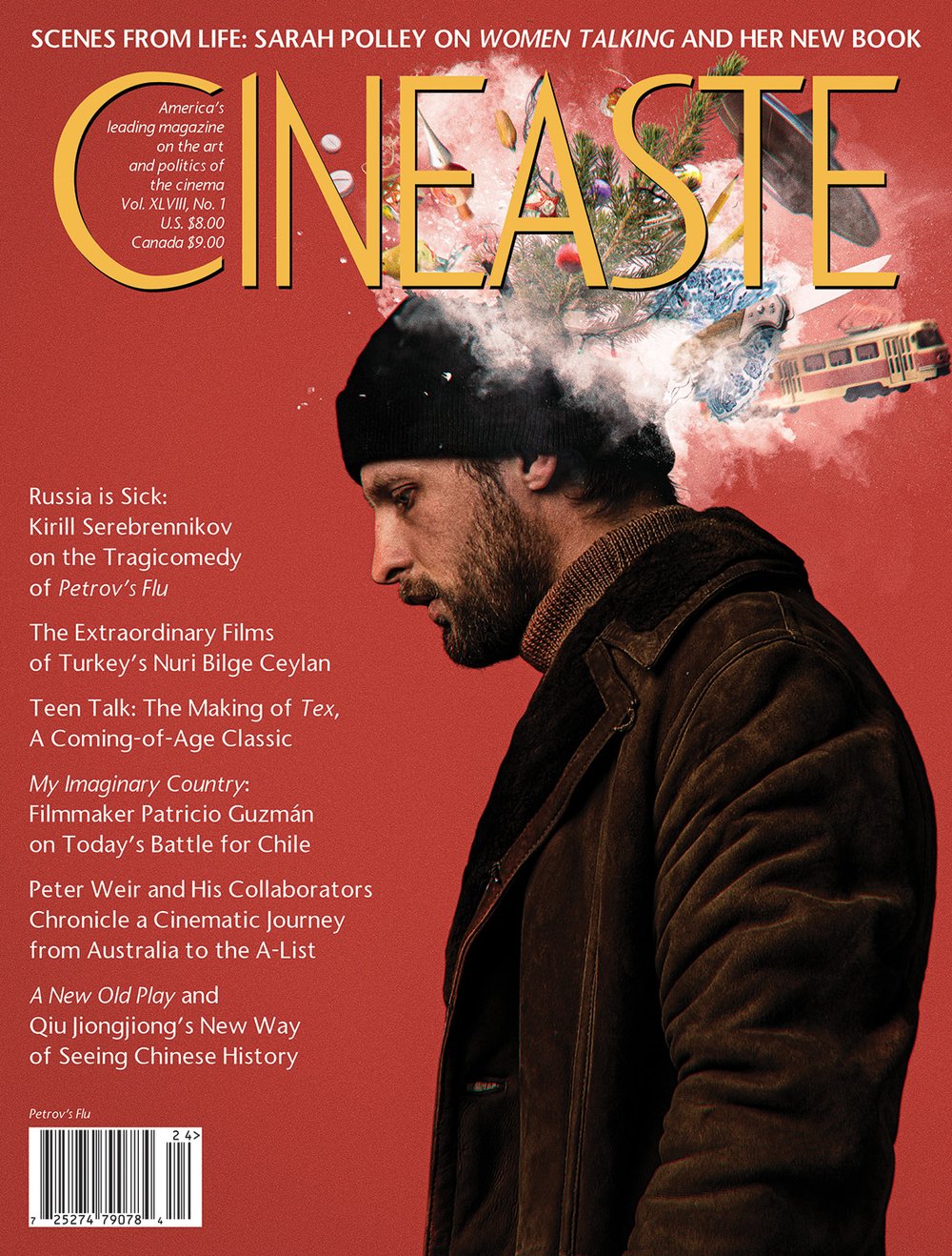 CINEASTE magazine side cover  Vol 48 # 1 Winter 2022