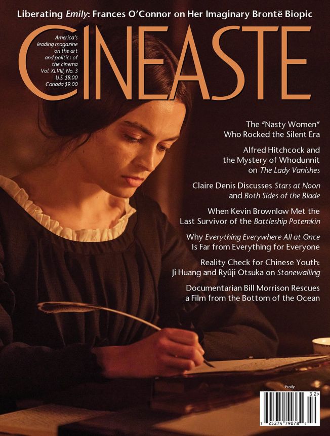 CINEASTE magazine side cover Summer 2024