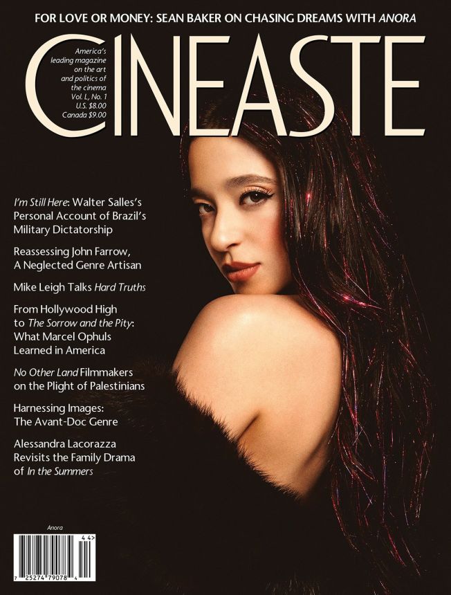 CINEASTE magazine side cover Winter 2024