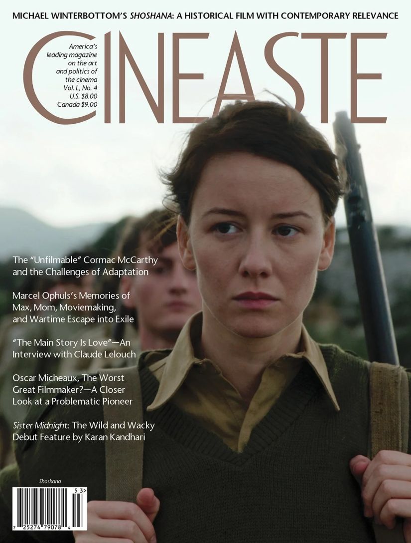 CINEASTE magazine side cover Fall 2025