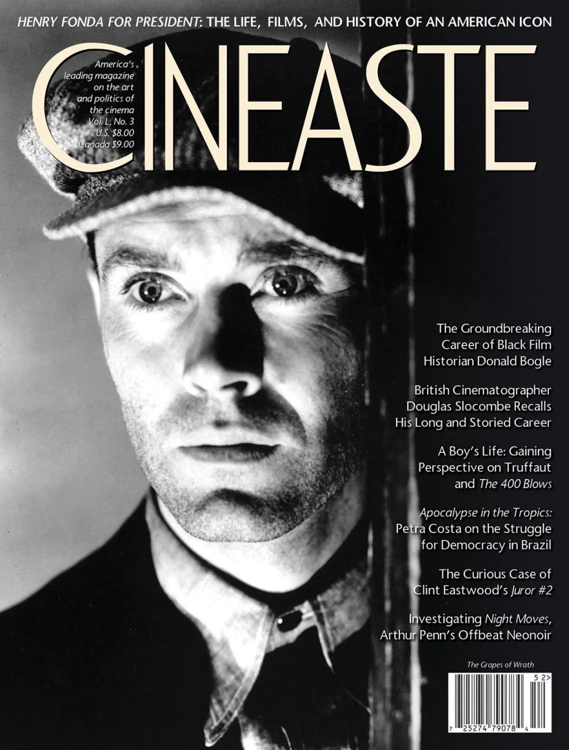 CINEASTE magazine side cover Summer 2025