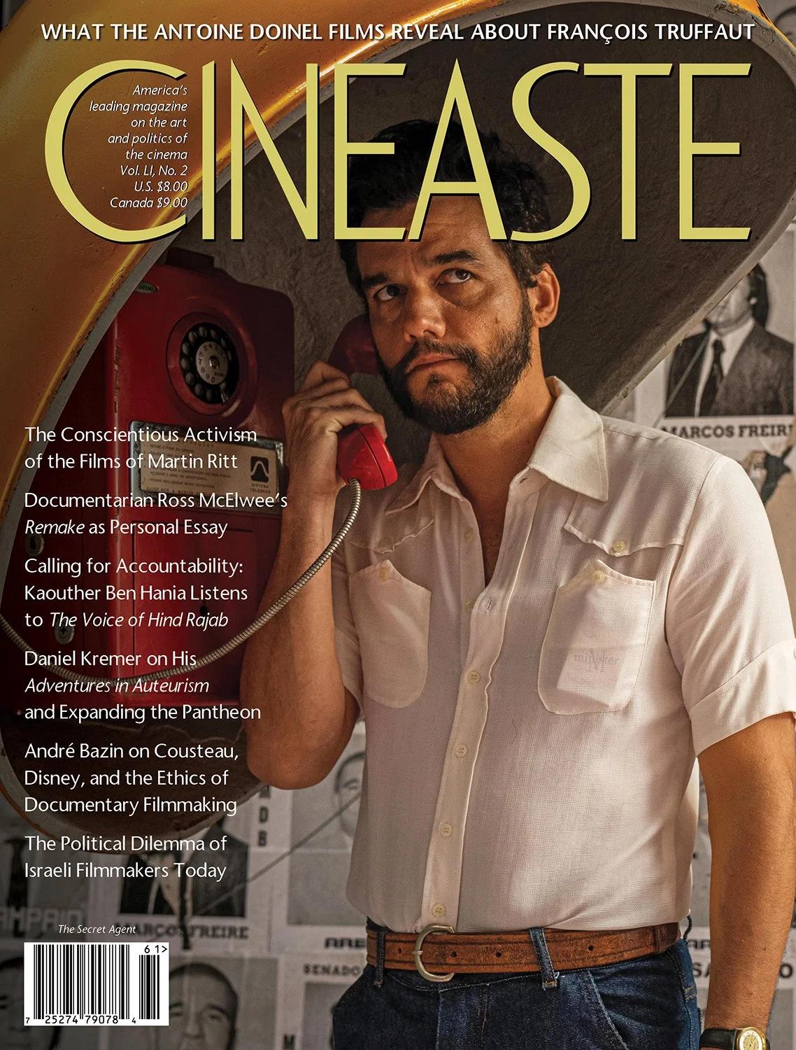 CINEASTE magazine side cover Spring 2026