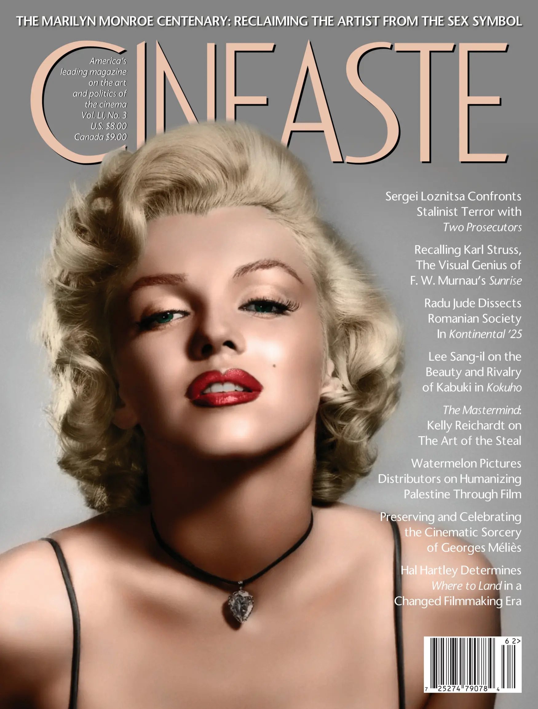 CINEASTE magazine cover Summer 2026