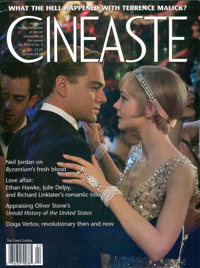 CINEASTE magazine side cover  Vol 38 # 4 Fall 2013