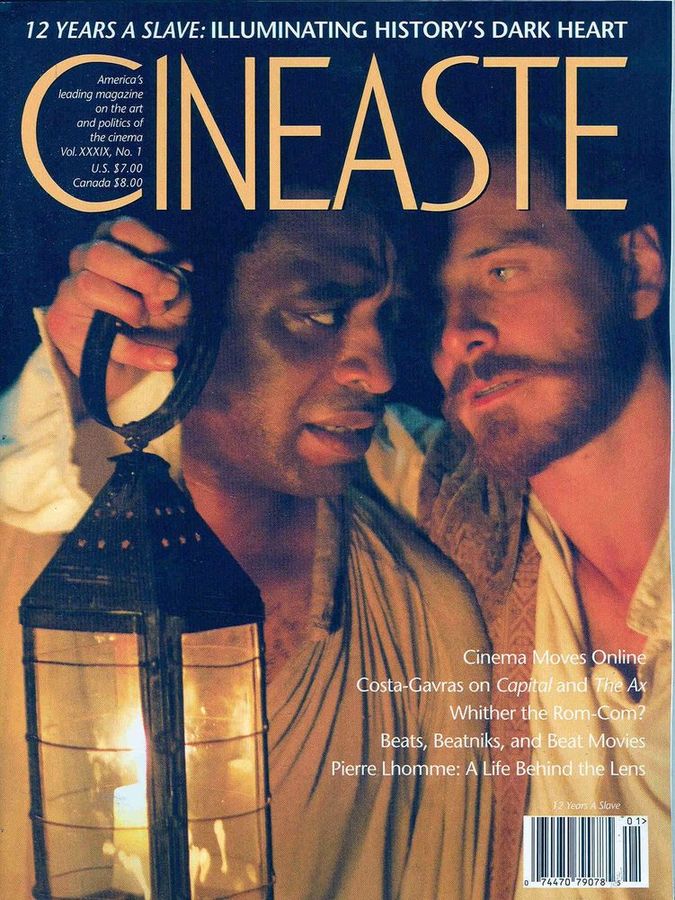 CINEASTE magazine side cover  Vol 39 # 1 December 2013