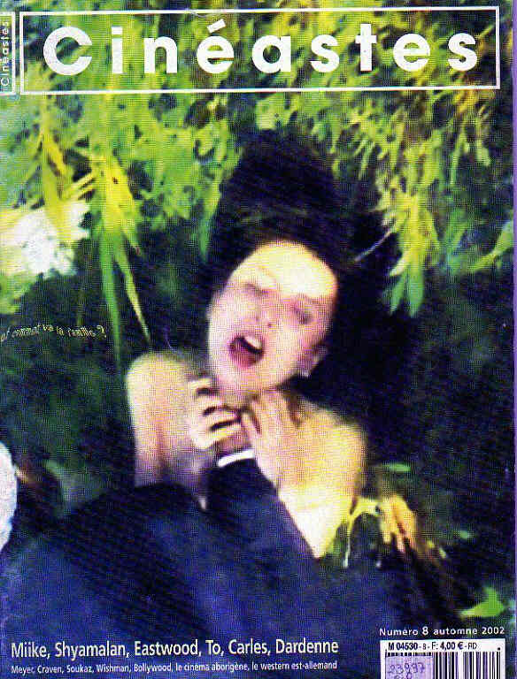 CINEASTES magazine side cover Issue 8 Autumn 2002