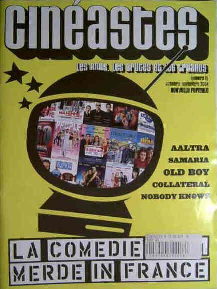 CINEASTES magazine side cover Issue 15 October-November 2004