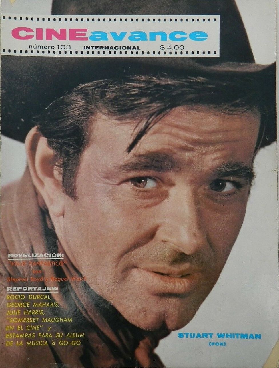 CINE AVANCE magazine side cover Issue 103  April 1966