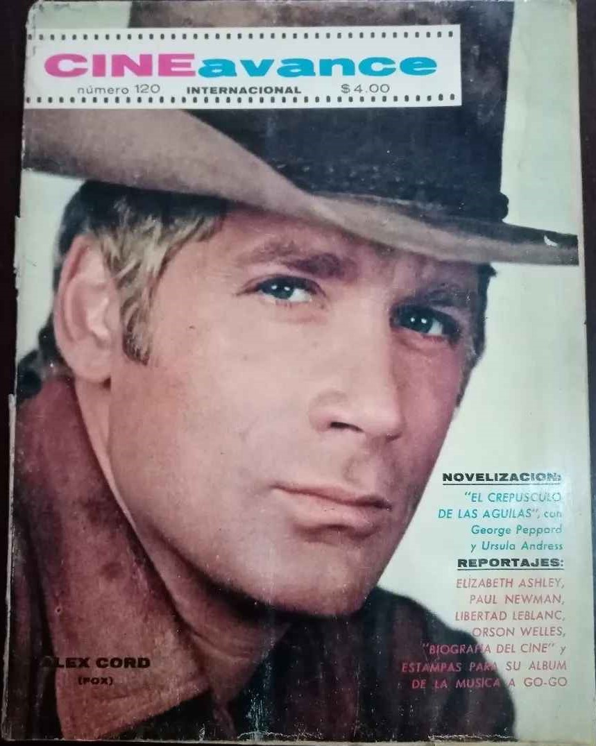 CINE AVANCE magazine side cover Issue 120  August 1966