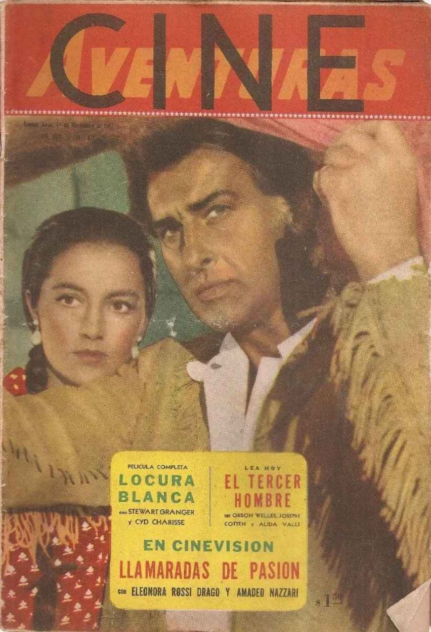 CINE AVENTURAS magazine side cover Issue 419  November 1954