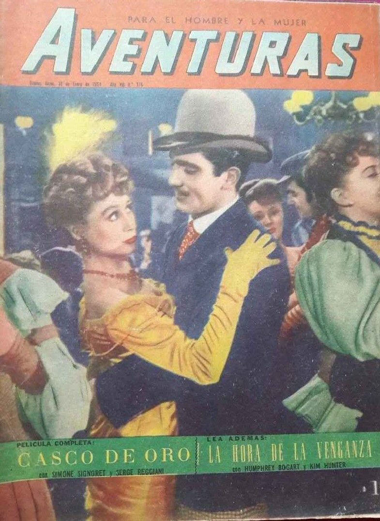CINE AVENTURAS magazine side cover Issue 378   1954