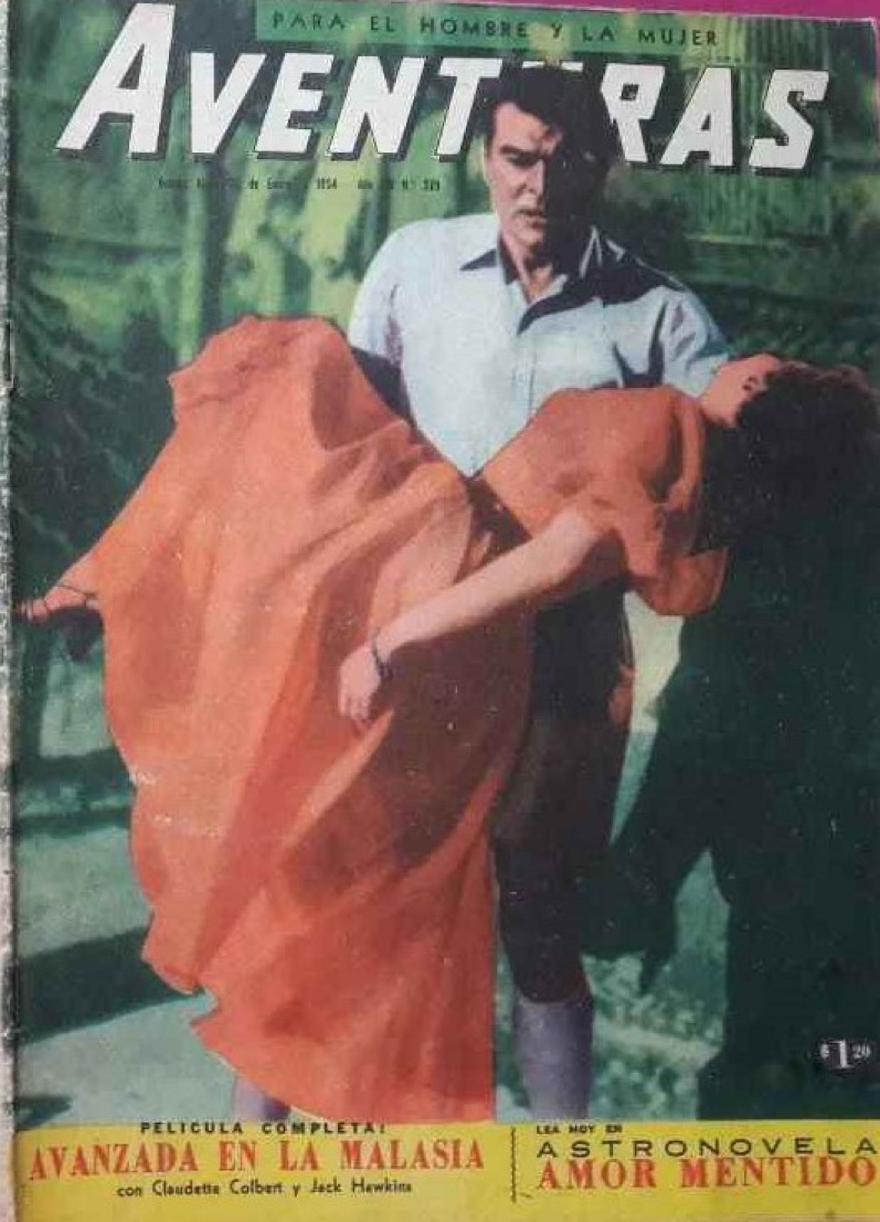 CINE AVENTURAS magazine side cover Issue 379   1954