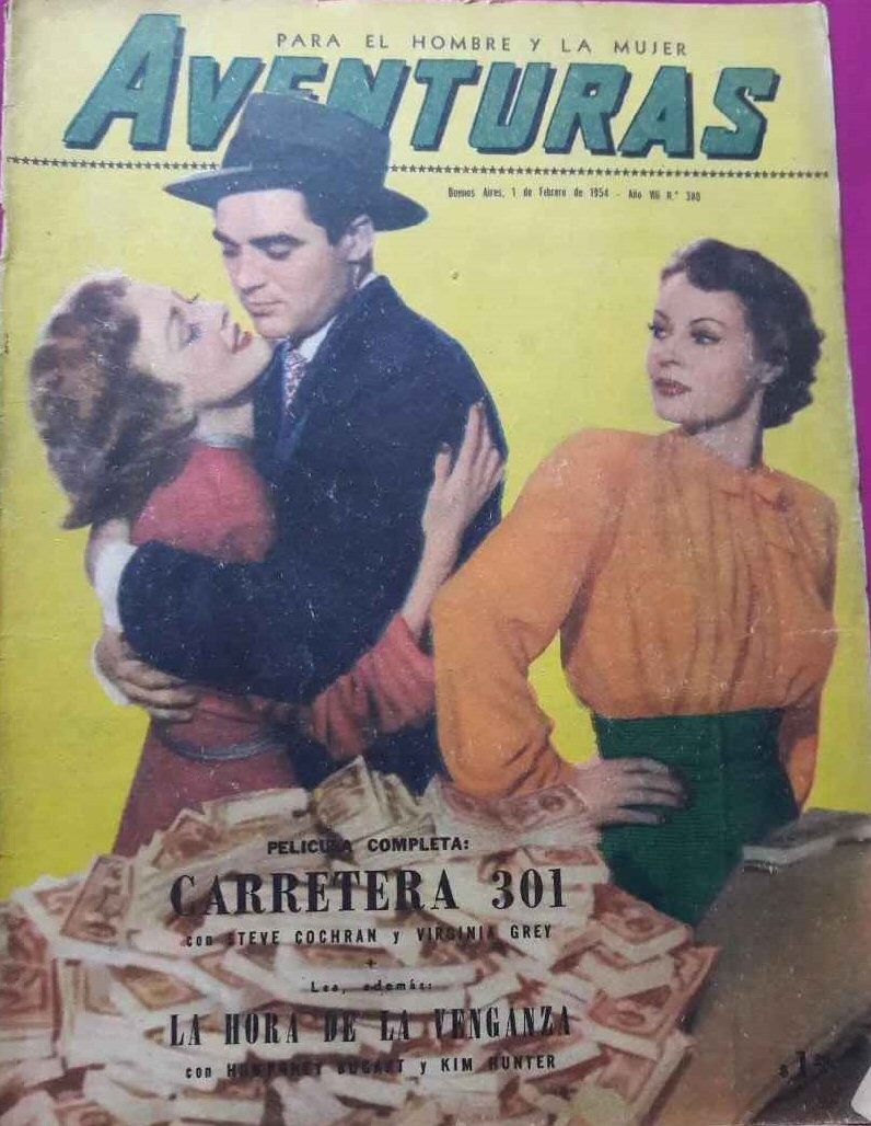 CINE AVENTURAS magazine side cover Issue 380   1954
