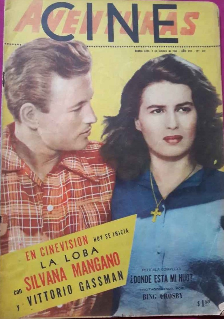 CINE AVENTURAS magazine side cover Issue 415   1954