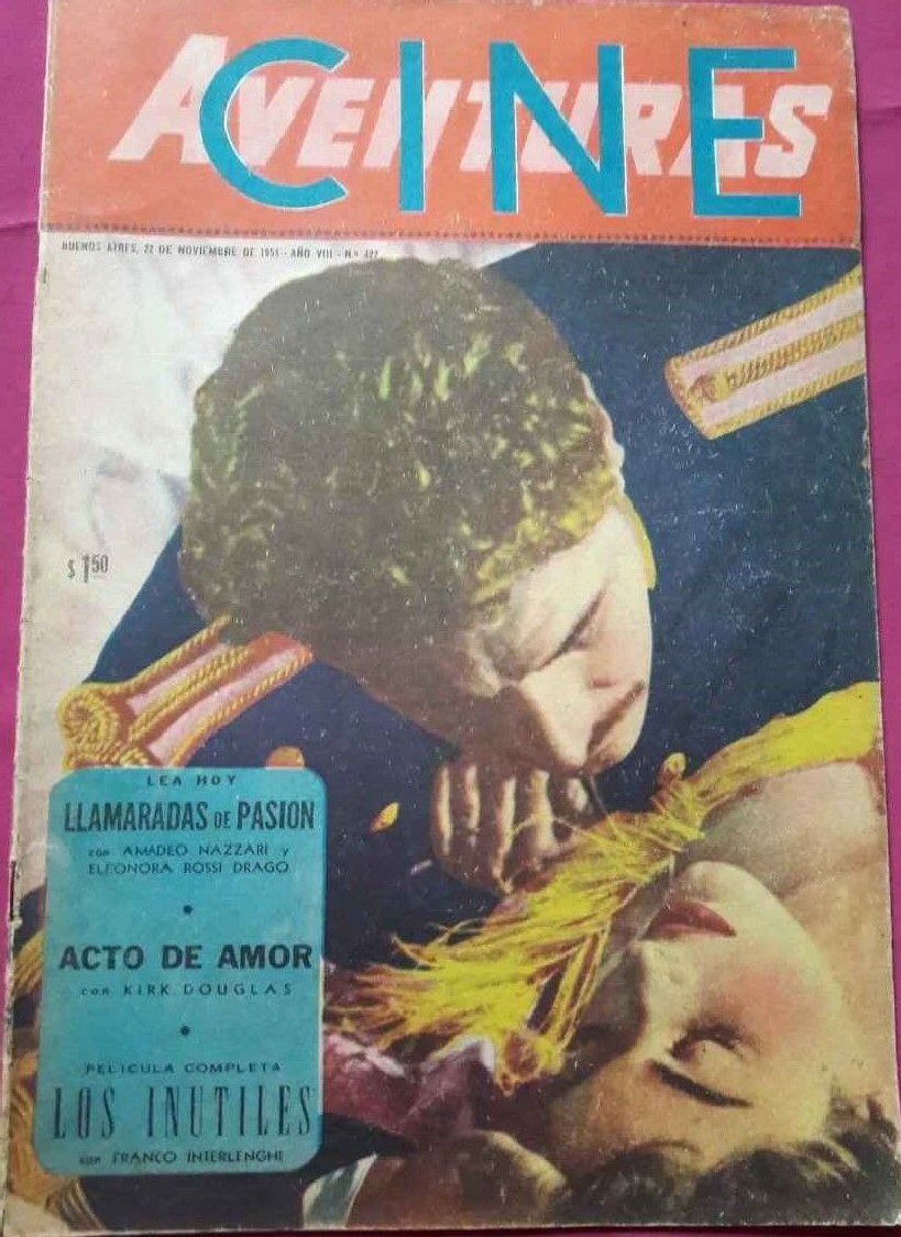 CINE AVENTURAS magazine side cover Issue 422   1954