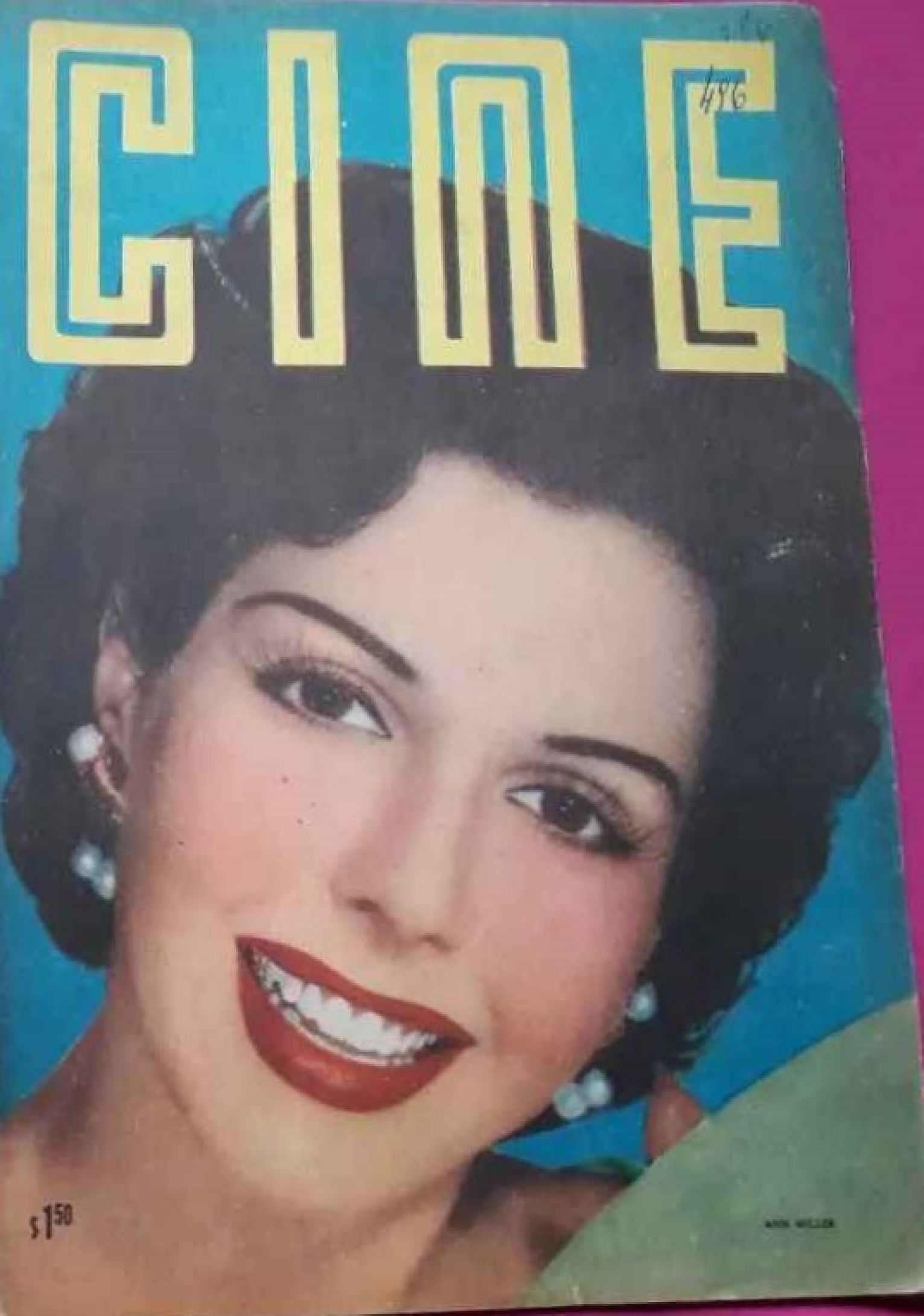 CINE AVENTURAS magazine side cover Issue 496   1956
