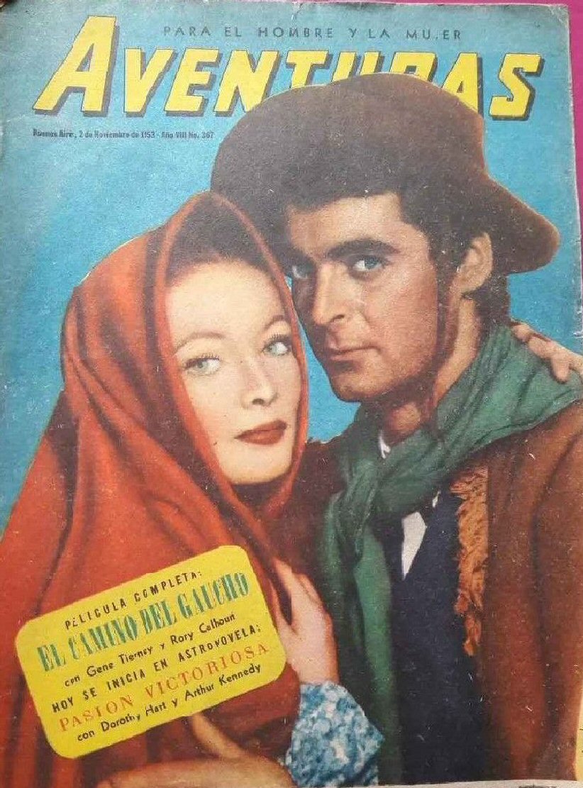 CINE AVENTURAS magazine side cover Issue 367   1953