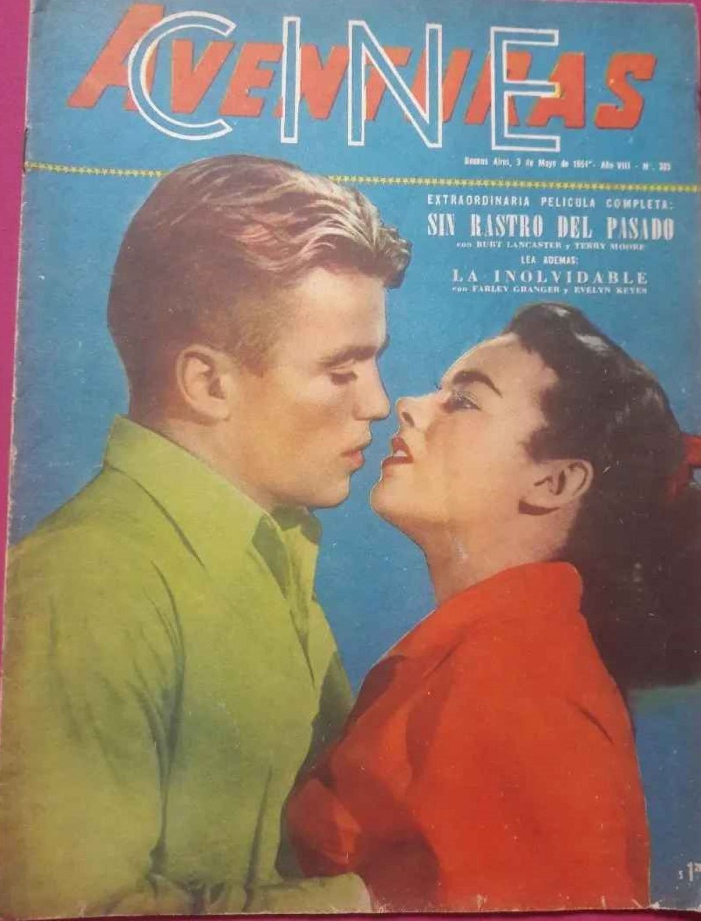 CINE AVENTURAS magazine side cover Issue 393   1954