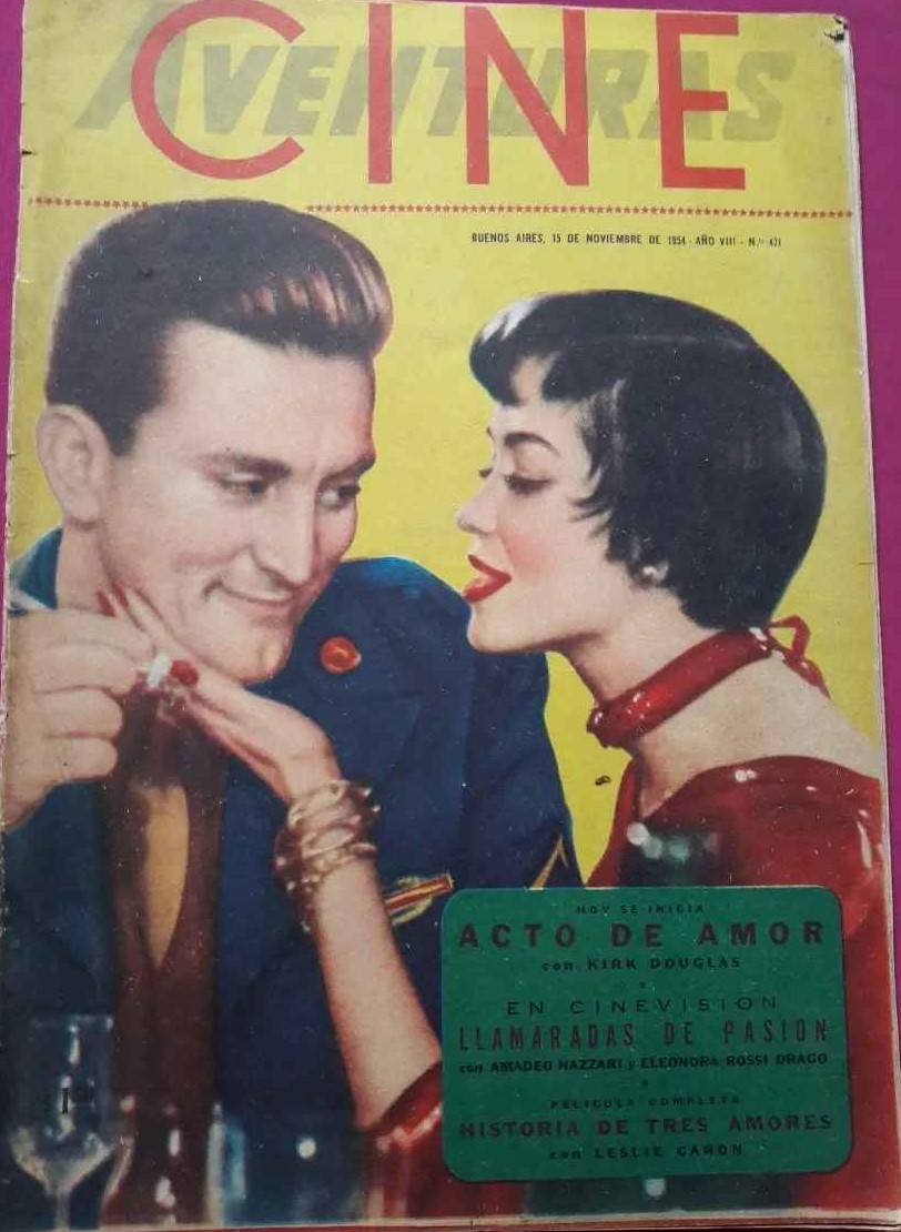 CINE AVENTURAS magazine side cover Issue 421   1954
