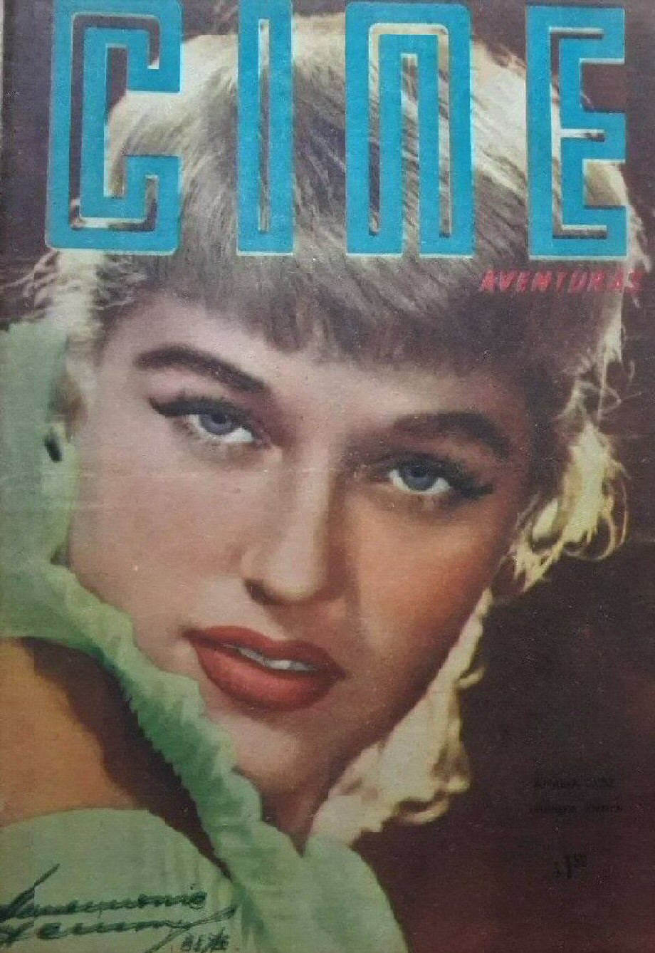 CINE AVENTURAS magazine side cover Issue 461 1 September 1955
