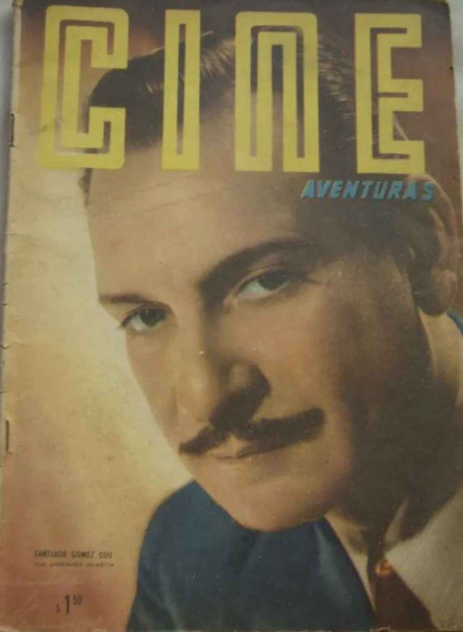 CINE AVENTURAS magazine side cover Issue 455   1955