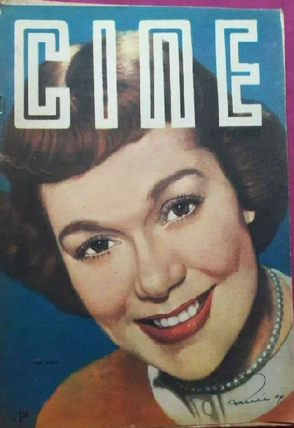 CINE AVENTURAS magazine side cover Issue 497   1956