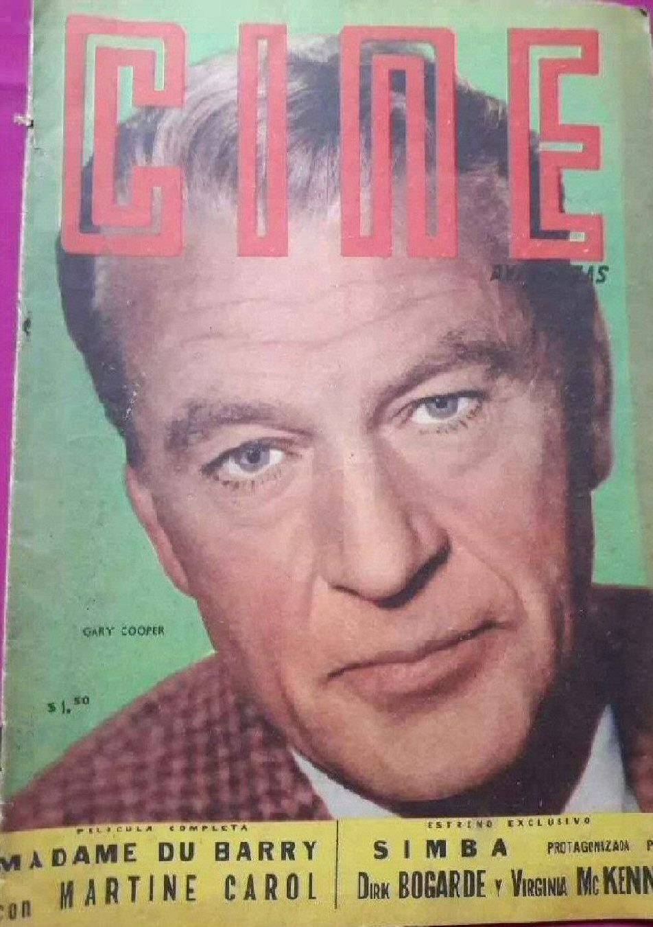 CINE AVENTURAS magazine side cover Issue 515   1956