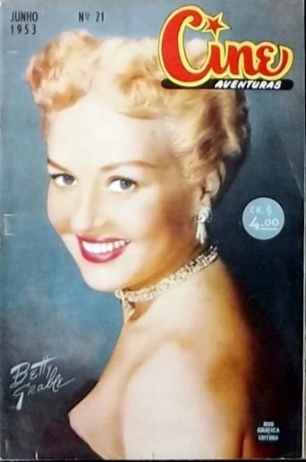 CINE AVENTURAS (Br) magazine side cover Issue 21  June 1953