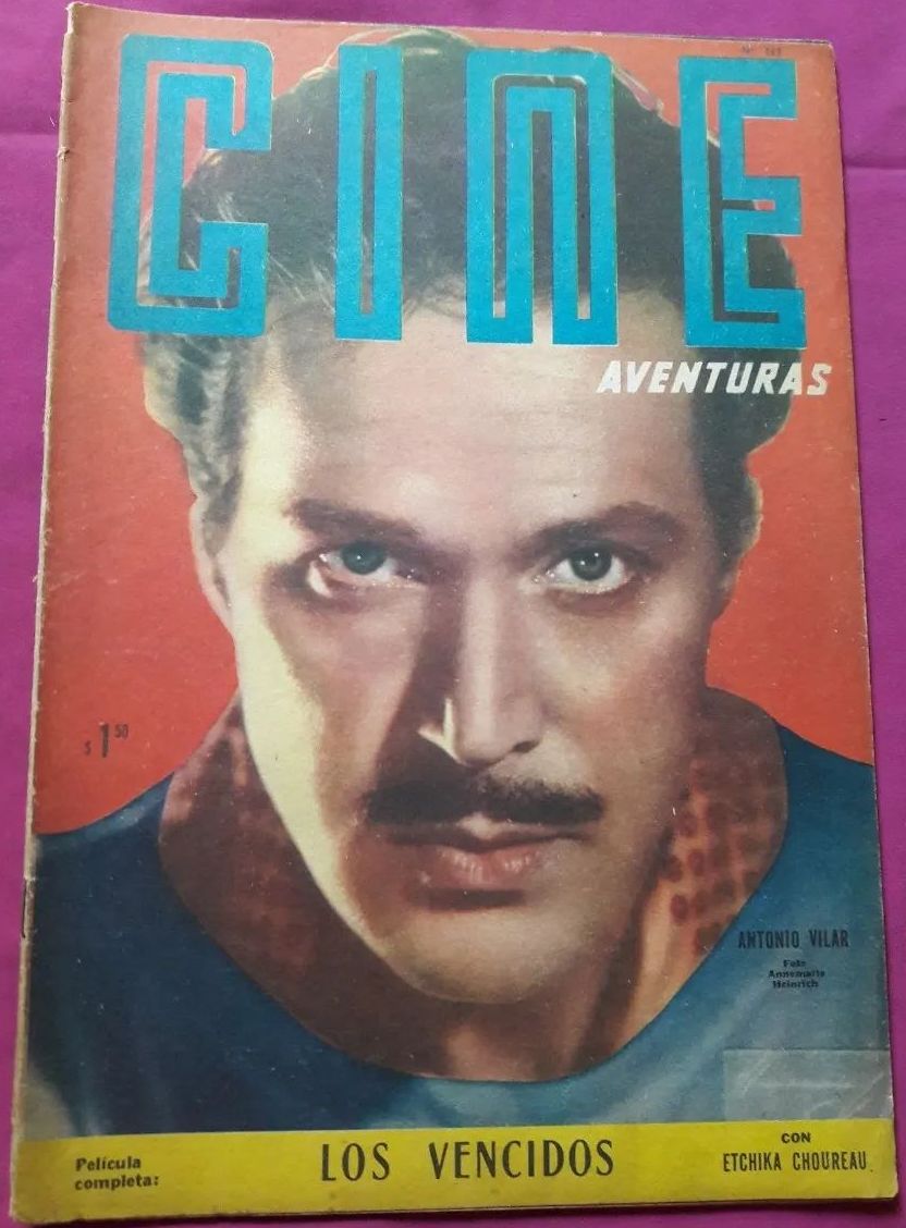 CINE AVENTURAS magazine side cover Issue 443 28 April 1955