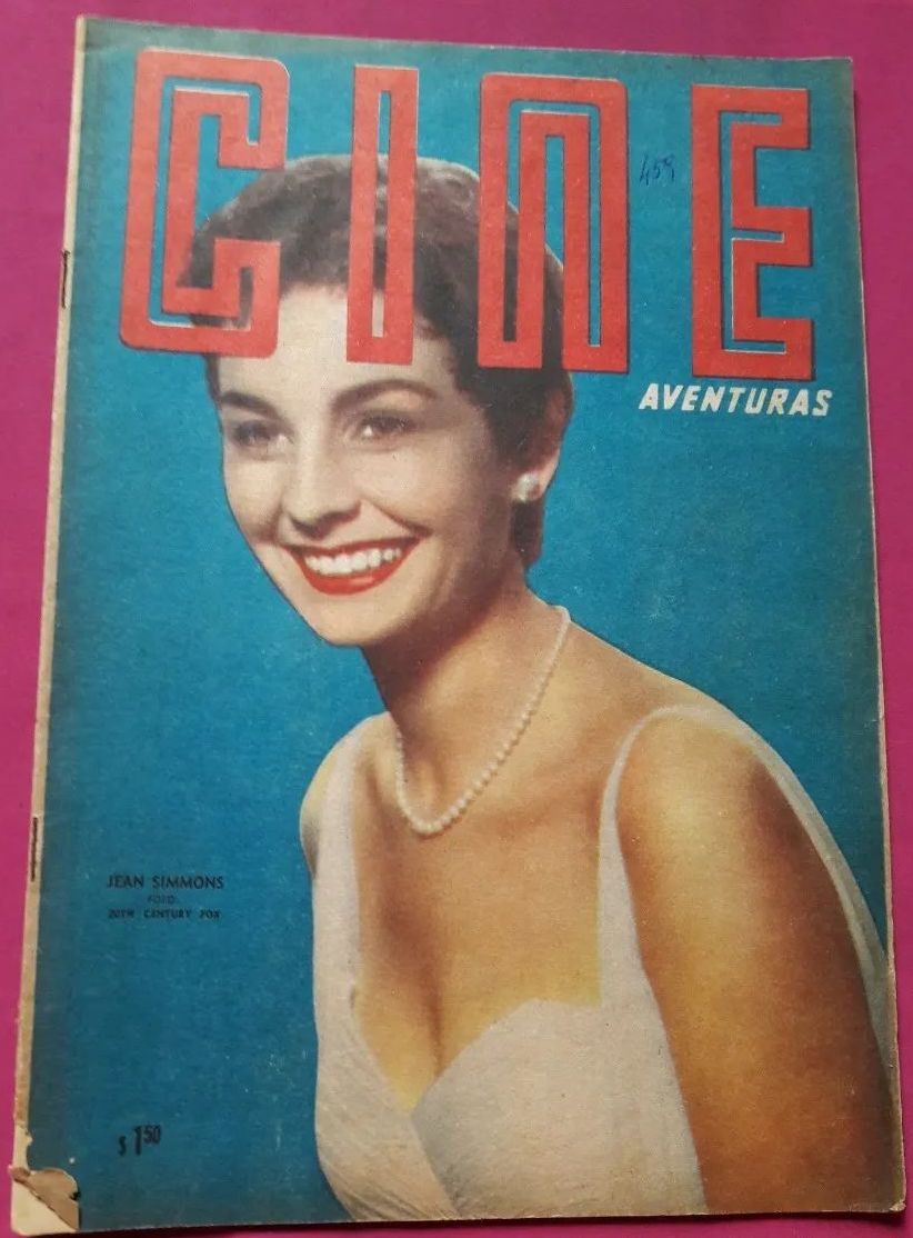 CINE AVENTURAS magazine side cover Issue 459 18 August 1955