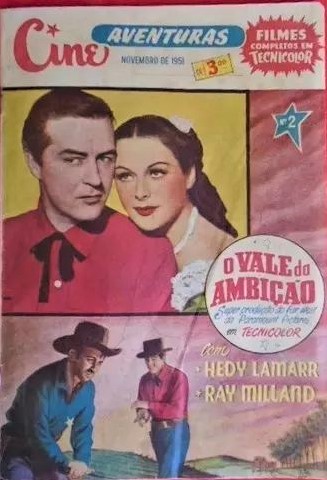CINE AVENTURAS (Br) magazine side cover Issue 2  November 1951