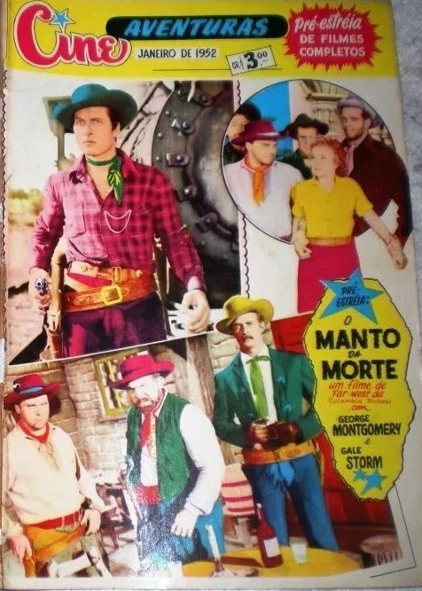 CINE AVENTURAS (Br) magazine side cover Issue 4  January 1952
