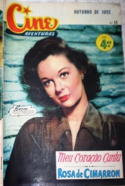 CINE AVENTURAS (Br) magazine side cover Issue 13  October 1952