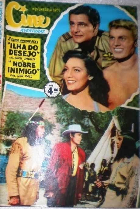 CINE AVENTURAS (Br) magazine side cover Issue 14  November 1952