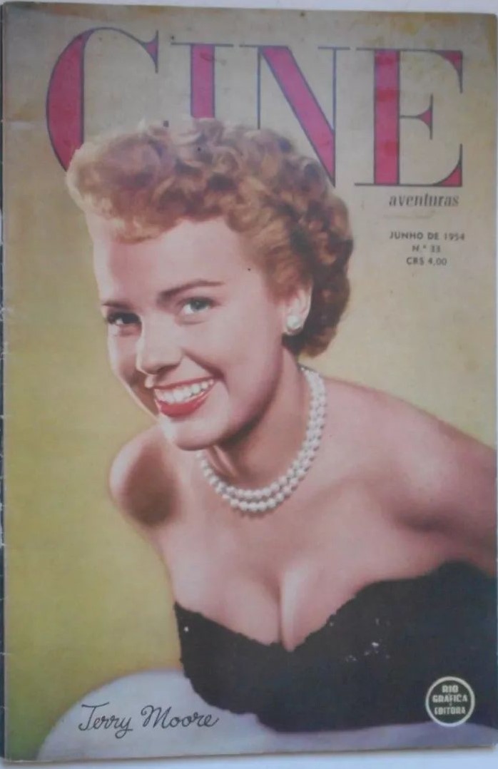 CINE AVENTURAS (Br) magazine side cover Issue 33  June 1954