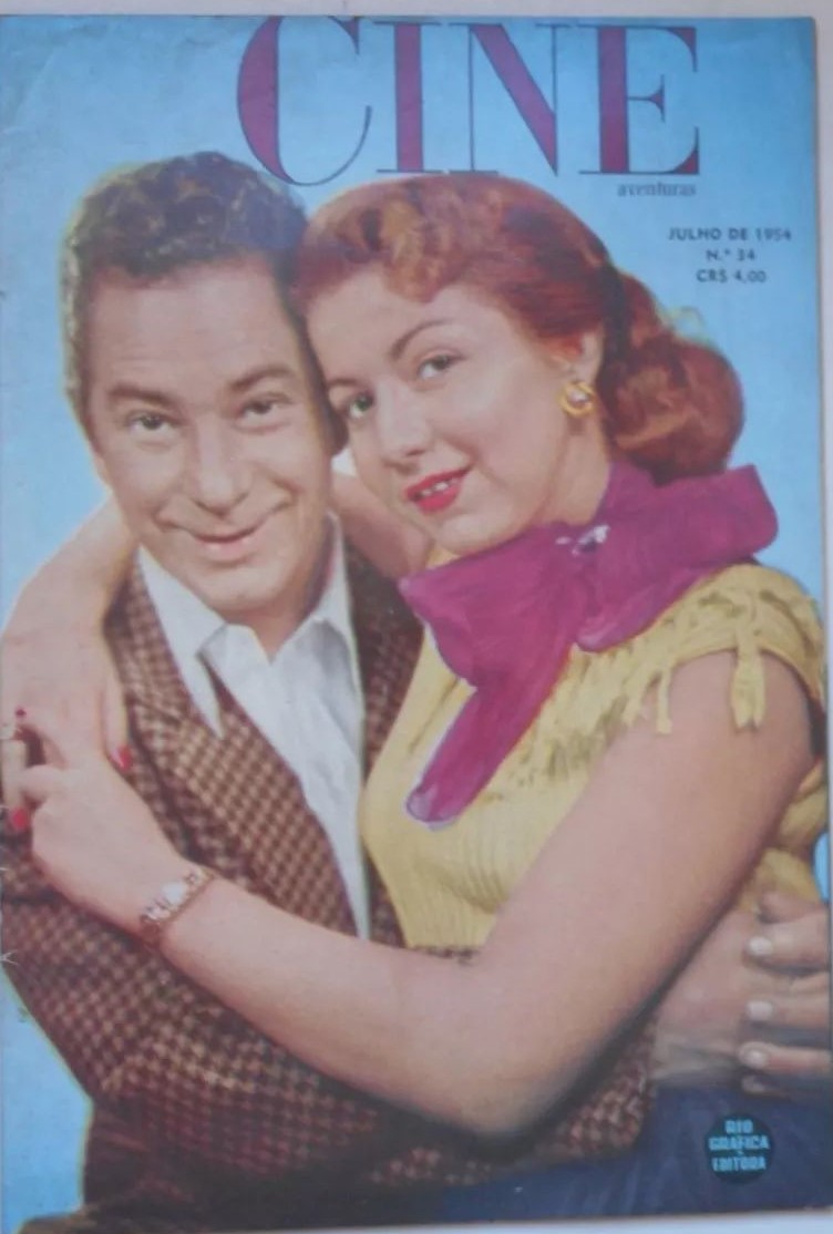 CINE AVENTURAS (Br) magazine side cover Issue 34  July 1954