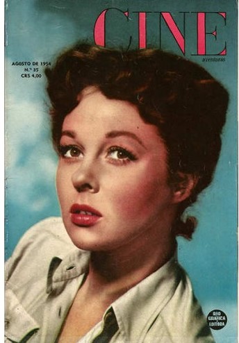 CINE AVENTURAS (Br) magazine side cover Issue 35  August 1954