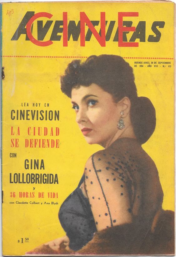 CINE AVENTURAS magazine side cover Issue 413 20 September 1954