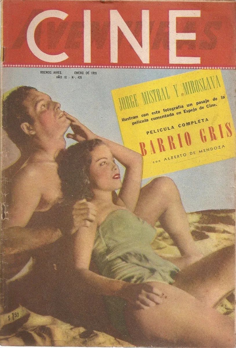 CINE AVENTURAS magazine side cover Issue 429 13 January 1955