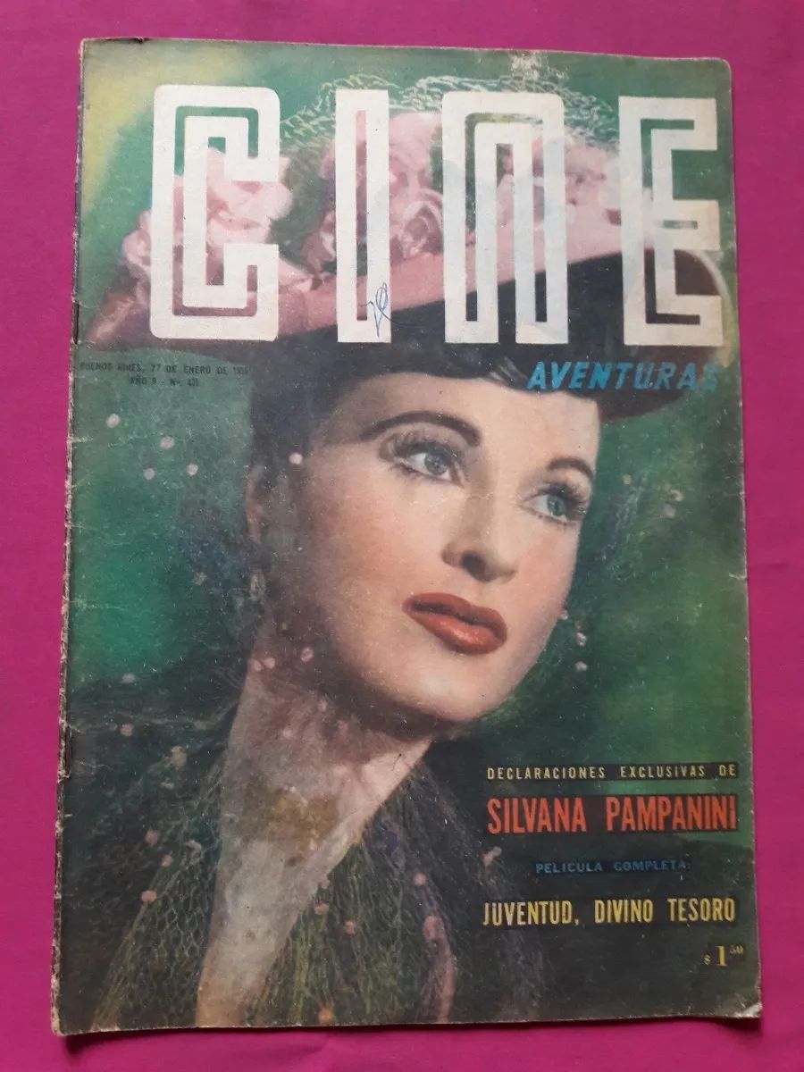 CINE AVENTURAS magazine side cover Issue 431 27 January 1955